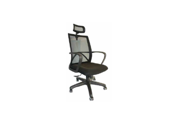 M-165H<br/>Highback Mesh Office Chair<br/>(c/w Polypropylene (PP) Base With Headrest)